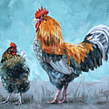 Who's Boss - chickens by Annie Troe