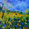 Wild flowers in summer Painting by Pol Ledent Wild flowers in summer Painting by Pol Ledent