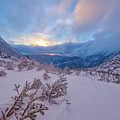 Windswept, Spring Sunrise In Tuckerman Ravine Photograph by Jeff Sinon Windswept, Spring Sunrise In Tuckerman Ravine Photograph by Jeff Sinon
