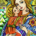 Winter Church Painting by Eva Campbell Winter Church Painting by Eva Campbell