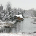Winter Day on Crooked River by Robert Carter
