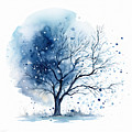Winter- Four Seasons Painting Painting by Lourry Legarde Winter- Four Seasons Painting Painting by Lourry Legarde