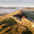 Winter Sunrise on Hadrian's Wall by Anita Nicholson