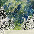 Winter Trees Painting by Lisa Neuman Winter Trees Painting by Lisa Neuman