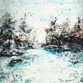 Winter Wonder III - Colorful Abstract Contemporary Acrylic Painting Digital Art by Sambel Pedes Winter Wonder III - Colorful Abstract Contemporary Acrylic Painting Digital Art by Sambel Pedes