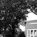Winthrop University Concrete and Brick Sign in Black and White by Bob Pardue