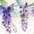 Wisteria Vine Painting by Roxy Rich Wisteria Vine Painting by Roxy Rich