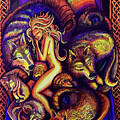 Wolf Maiden by David Sockrider