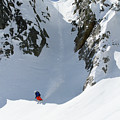 Wolverine Cirque Skier - Big Cottonwood Canyon, Utah - IMG_0412e Photograph by Brett Pelletier Wolverine Cirque Skier - Big Cottonwood Canyon, Utah - IMG_0412e Photograph by Brett Pelletier