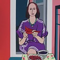 Woman, Bird, and Berries - A Tribute to Henri Matisse by Rollin Kocsis Woman, Bird, and Berries - A Tribute to Henri Matisse by Rollin Kocsis