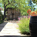 Wooden Barrel In Garden Solvang CA Photograph by Colleen Cornelius Wooden Barrel In Garden Solvang CA Photograph by Colleen Cornelius