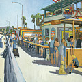Woody's Breakfast and Burgers - Pacific Beach, San Diego, California Painting by Paul Strahm Woody's Breakfast and Burgers - Pacific Beach, San Diego, California Painting by Paul Strahm
