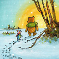 Woozle Hunting in the Snow - Winnie the Pooh 1926 by Annie Troe