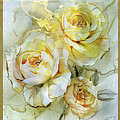 Yellow Rose Symphony Painting by Tina LeCour Yellow Rose Symphony Painting by Tina LeCour