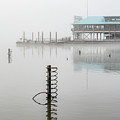 Yonkers Pier in Thick Fog Photograph by Kevin Suttlehan Yonkers Pier in Thick Fog Photograph by Kevin Suttlehan