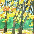 Yosemite Autumn Colors. Painting by Luisa Millicent Yosemite Autumn Colors. Painting by Luisa Millicent