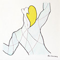 Young Climber in Yellow and Blue by Ben Gertsberg