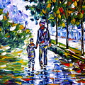 Young Father With Son Painting by Mirek Kuzniar Young Father With Son Painting by Mirek Kuzniar