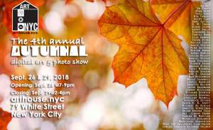 Miriam Danar pics at 4th Annual Autumnal Digital Art and Photo Show Sept 26 Opening