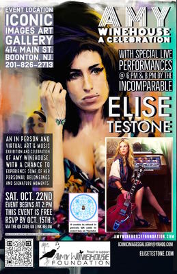 Amy Winehouse A Celebration An Art Exhibtion And Live  Music Event Featuring Elise Testone 