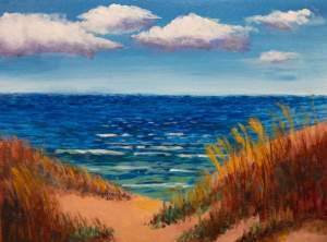Beginner's Acrylic Painting Class  'Ocean and Beach'