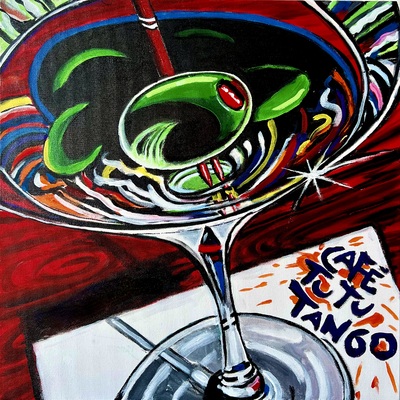 ART-TINI at the Cafe Tutu Tango Featuring Tyson Artist of the Month