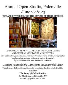 Leap Of Faith Studios Annual Open Studio June 22-23 Palenville NY