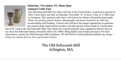 Old Schwamb Mill Craft Show