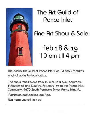 The Art Guild of Ponce Inlet Annual Fine Art Show and sell