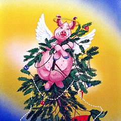 Its A Merry Christmas When Pigs Fly Gallery - Artist