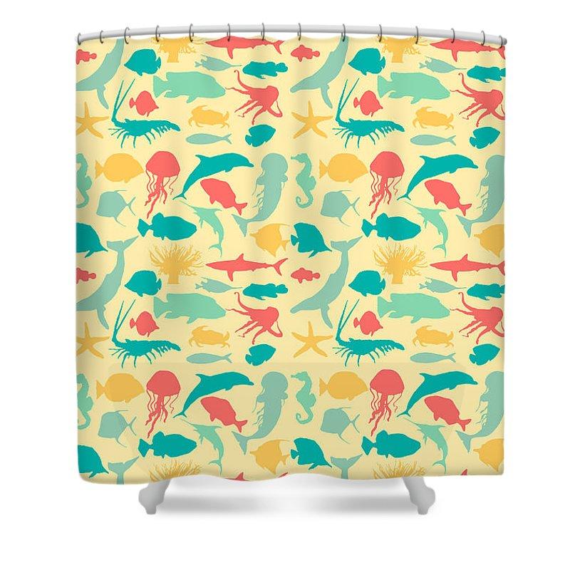 Palm Print Shower Curtain by Lauren Amelia Hughes - Pixels