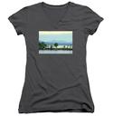 Central Park in Twilight Women's V-Neck by Laura Row - Pixels
