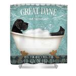 Punk Rock Chinese Crested Shower Curtain by Christy Beckwith